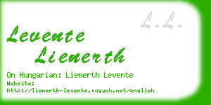 levente lienerth business card